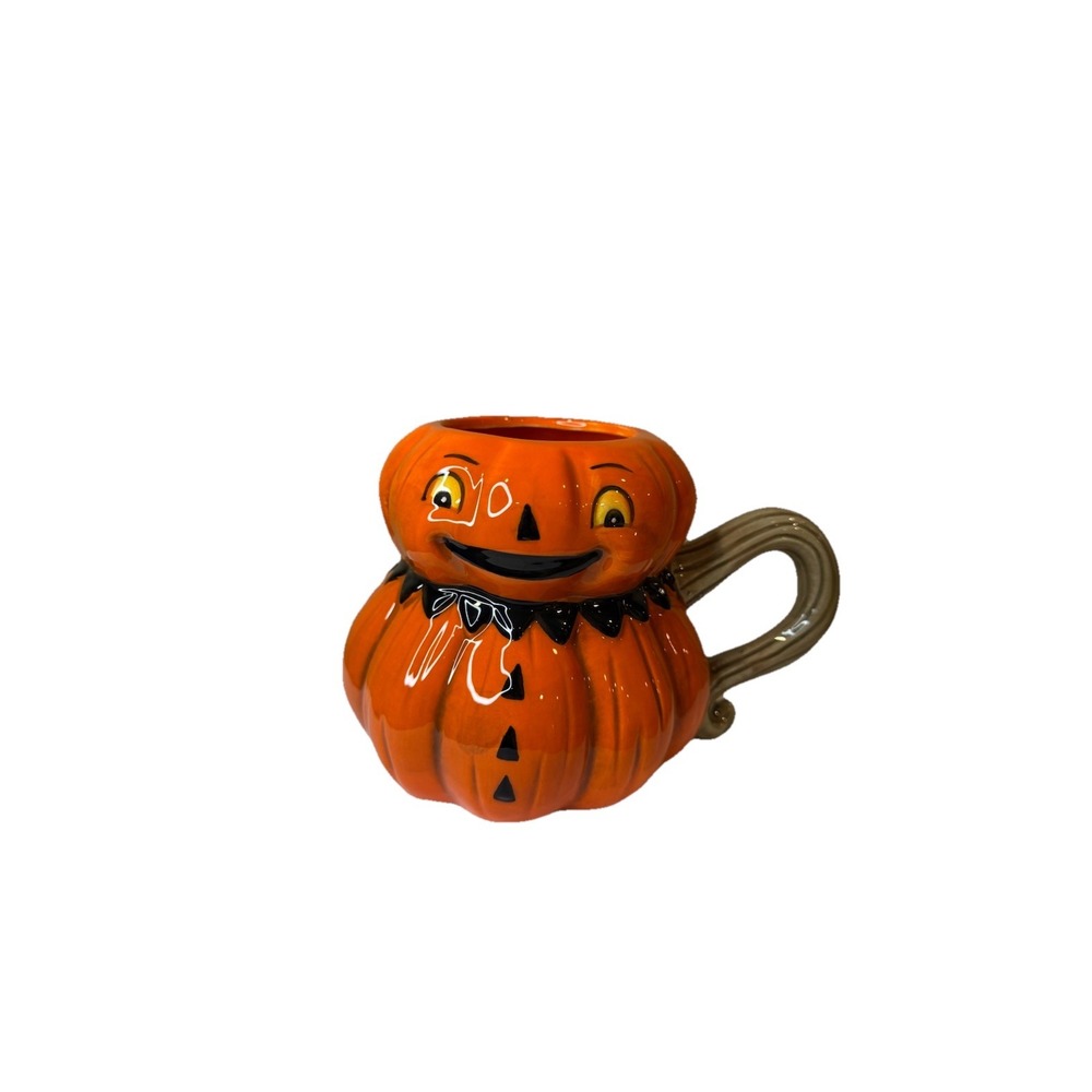 Johanna Parker Halloween Pumpkin Mug Carnival‎ Cottage Collectibles - New